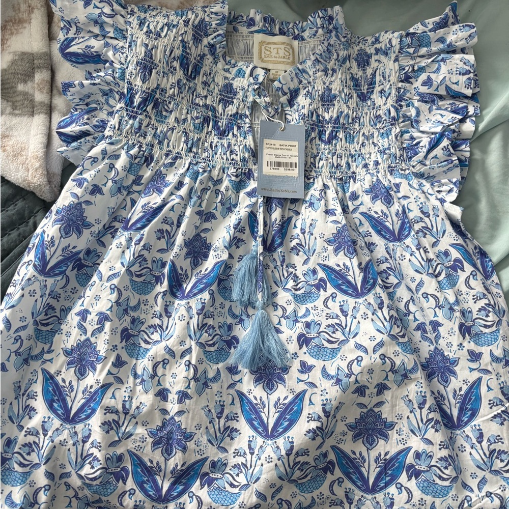 STS Blue Floral Women's Blouse